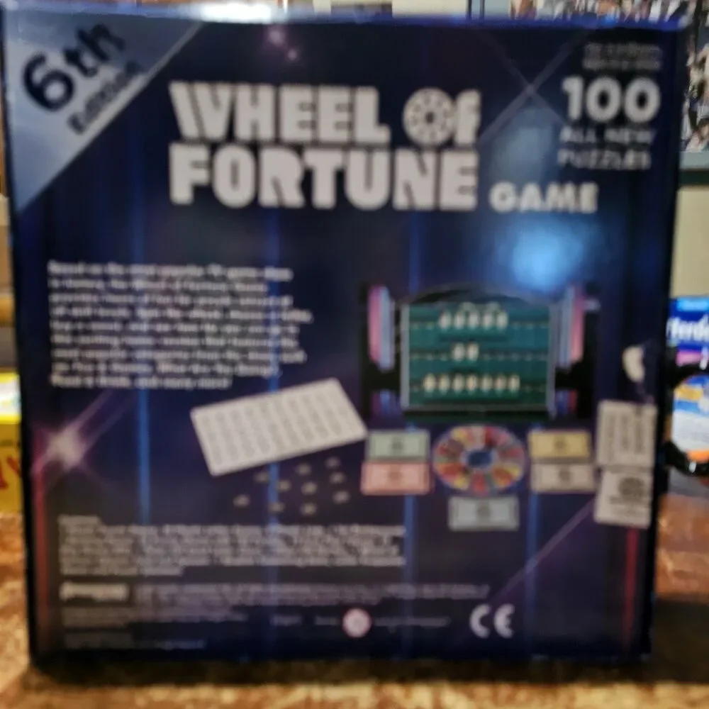 Wheel Of Fortune 5TH Edition 100 NEW Puzzles 2-4 Players FAMILY FUN Ages 8+ New
